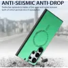 Coque arrière Phonesta Retro Vegan Leather MagSafe pour Samsung Galaxy S25 Ultra - Vert 2