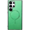 Coque arrière Phonesta Retro Vegan Leather MagSafe pour Samsung Galaxy S25 Ultra - Vert 4