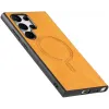 Coque arrière Phonesta Retro Vegan Leather MagSafe pour Samsung Galaxy S25 Ultra - Orange 6