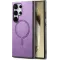 Coque arrière Phonesta Retro Vegan Leather MagSafe pour Samsung Galaxy S25 Ultra - Violet