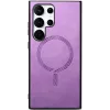Coque arrière Phonesta Retro Vegan Leather MagSafe pour Samsung Galaxy S25 Ultra - Violet 4