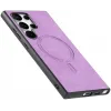 Coque arrière Phonesta Retro Vegan Leather MagSafe pour Samsung Galaxy S25 Ultra - Violet 5