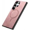 Coque arrière Phonesta Retro Vegan Leather MagSafe pour Samsung Galaxy S25 Ultra - Rose 7