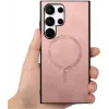 Coque arrière Phonesta Retro Vegan Leather MagSafe pour Samsung Galaxy S25 Ultra - Rose 8