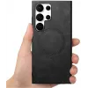 Coque arrière Phonesta Retro Vegan Leather MagSafe pour Samsung Galaxy S25 Ultra - Noir 8