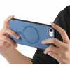 Coque arrière Phonesta Retro Vegan Leather MagSafe pour Apple iPhone 17e/16e - Bleu 2