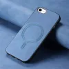 Coque arrière Phonesta Retro Vegan Leather MagSafe pour Apple iPhone 17e/16e - Bleu 3