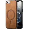 Coque arrière Phonesta Retro Vegan Leather MagSafe pour Apple iPhone 17e/16e - Marron