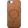 Coque arrière Phonesta Retro Vegan Leather MagSafe pour Apple iPhone 17e/16e - Marron 2