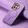 Coque arrière Phonesta Retro Vegan Leather MagSafe pour OnePlus 12R - Violet 4