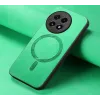 Coque arrière Phonesta Retro Vegan Leather MagSafe pour OnePlus 13R - Vert 4