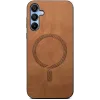 Coque arrière Phonesta Retro Vegan Leather MagSafe pour Samsung Galaxy A16 - Marron 2