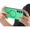 Coque arrière Phonesta Retro Vegan Leather MagSafe pour Samsung Galaxy A16 - Vert 2