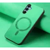 Coque arrière Phonesta Retro Vegan Leather MagSafe pour Samsung Galaxy A16 - Vert 3
