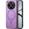 Coque arrière Phonesta Retro Vegan Leather MagSafe pour Oppo Find X8 Pro - Violet