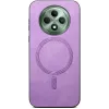 Coque arrière Phonesta Retro Vegan Leather MagSafe pour Oppo Reno12 F/Reno12 FS - Violet 2