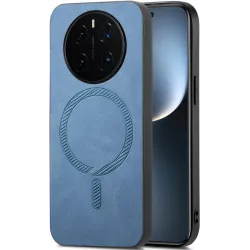 Coque arrière Phonesta Retro Vegan Leather MagSafe pour HONOR Magic7 Pro - Bleu