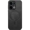 Coque arrière Phonesta Retro Vegan Leather MagSafe pour Oppo Reno13 - Noir 3