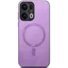 Coque arrière Phonesta Retro Vegan Leather MagSafe pour Oppo Reno13 Pro - Violet 2