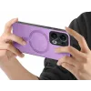 Coque arrière Phonesta Retro Vegan Leather MagSafe pour Oppo Reno13 Pro - Violet 3