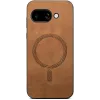 Coque arrière Phonesta Retro Vegan Leather MagSafe pour Google Pixel 9a - Marron 2