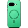 Coque arrière Phonesta Retro Vegan Leather MagSafe pour Google Pixel 9a - Vert 1