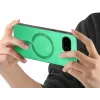 Coque arrière Phonesta Retro Vegan Leather MagSafe pour Google Pixel 9a - Vert 2