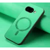 Coque arrière Phonesta Retro Vegan Leather MagSafe pour Google Pixel 9a - Vert 3