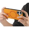 Coque arrière Phonesta Retro Vegan Leather MagSafe pour Apple iPhone 16 - Orange 4