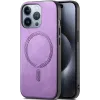 Coque arrière Phonesta Retro Vegan Leather MagSafe pour Apple iPhone 16 Pro - Violet