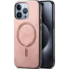 Coque arrière Phonesta Retro Vegan Leather MagSafe pour Apple iPhone 16 Pro - Rose