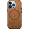 Coque arrière Phonesta Retro Vegan Leather MagSafe pour Apple iPhone 16 Pro Max - Marron 2