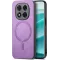 Coque arrière Phonesta Retro Vegan Leather MagSafe pour Xiaomi Redmi Note 14 Pro Plus - Violet