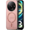 Coque arrière Phonesta Retro Vegan Leather MagSafe pour Xiaomi Redmi A3 - Rose