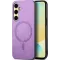 Coque arrière Phonesta Retro Vegan Leather MagSafe pour Samsung Galaxy A36/A56 - Violet