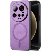 Coque arrière Phonesta Retro Vegan Leather MagSafe pour Xiaomi 15 Ultra - Violet 0