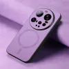 Coque arrière Phonesta Retro Vegan Leather MagSafe pour Xiaomi 15 Ultra - Violet 3