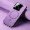 Coque arrière Phonesta Retro Vegan Leather MagSafe pour Xiaomi 15 - Violet 4