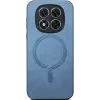 Coque arrière Phonesta Retro Vegan Leather MagSafe pour Xiaomi Redmi Note 14 Pro 5G / Xiaomi Poco X7 - Bleu 1