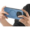 Coque arrière Phonesta Retro Vegan Leather MagSafe pour Xiaomi Redmi Note 14 Pro 5G / Xiaomi Poco X7 - Bleu 2