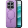 Coque arrière Phonesta Retro Vegan Leather MagSafe pour Xiaomi Redmi Note 14 Pro 5G / Xiaomi Poco X7 - Violet 0