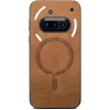 Coque arrière Phonesta Retro Vegan Leather MagSafe pour Nothing Phone (3a) - Marron 2