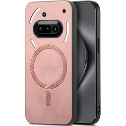 Coque arrière Phonesta Retro Vegan Leather MagSafe pour Nothing Phone (3a) - Rose
