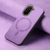 Coque arrière Phonesta Retro Vegan Leather MagSafe pour Xiaomi Redmi A5 171.7mm - Violet 4