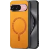 Coque arrière Phonesta Retro Vegan Leather MagSafe pour Google Pixel 10 / 10 Pro - Orange