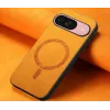 Coque arrière Phonesta Retro Vegan Leather MagSafe pour Google Pixel 10 / 10 Pro - Orange 4