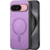 Coque arrière Phonesta Retro Vegan Leather MagSafe pour Google Pixel 10 / 10 Pro - Violet 0