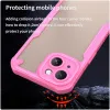 Coque arrière Phonesta Shockproof Armor pour Apple iPhone 15 - Rose 4