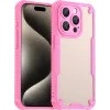 Coque arrière Phonesta Shockproof Armor pour Apple iPhone 15 Pro Max - Rose
