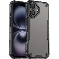 Coque arrière Phonesta Shockproof Armor pour Apple iPhone 16 Plus - Noir